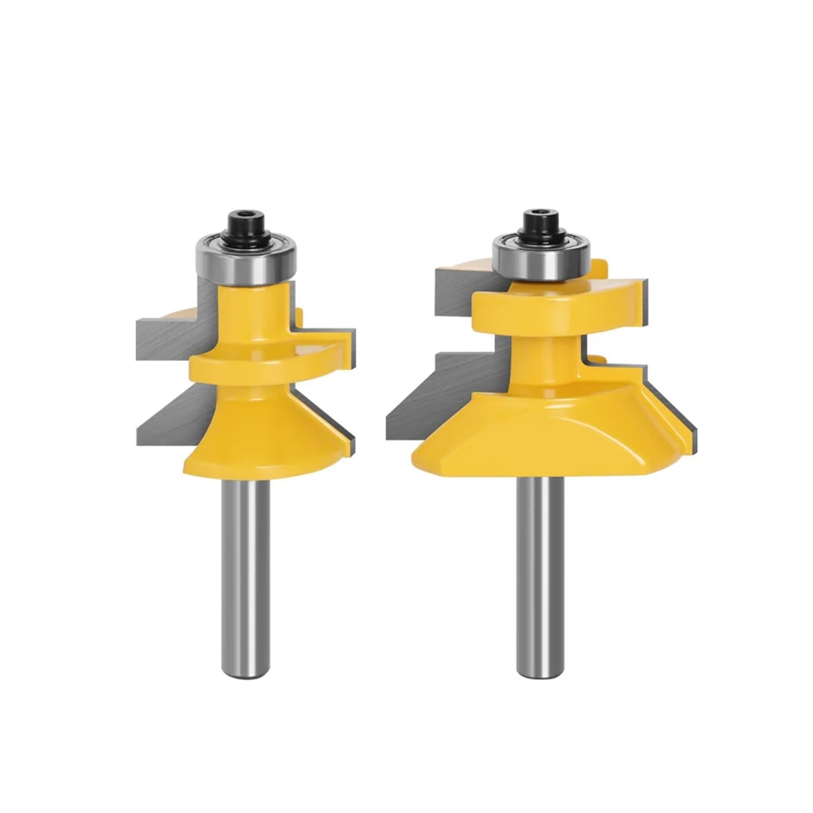 Epaknhgd 01 2Pcs 8Mm Shank Milling Cutter Wood Carving 120 Degree Router Bit Set Woodworking Groove Cutters Alloy