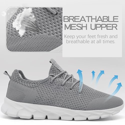 Image of YITUHIO Mens Running Shoes Fashion Sneakers Tennis Walking Shoes Lightweight Athletic Gym Workout Shoes