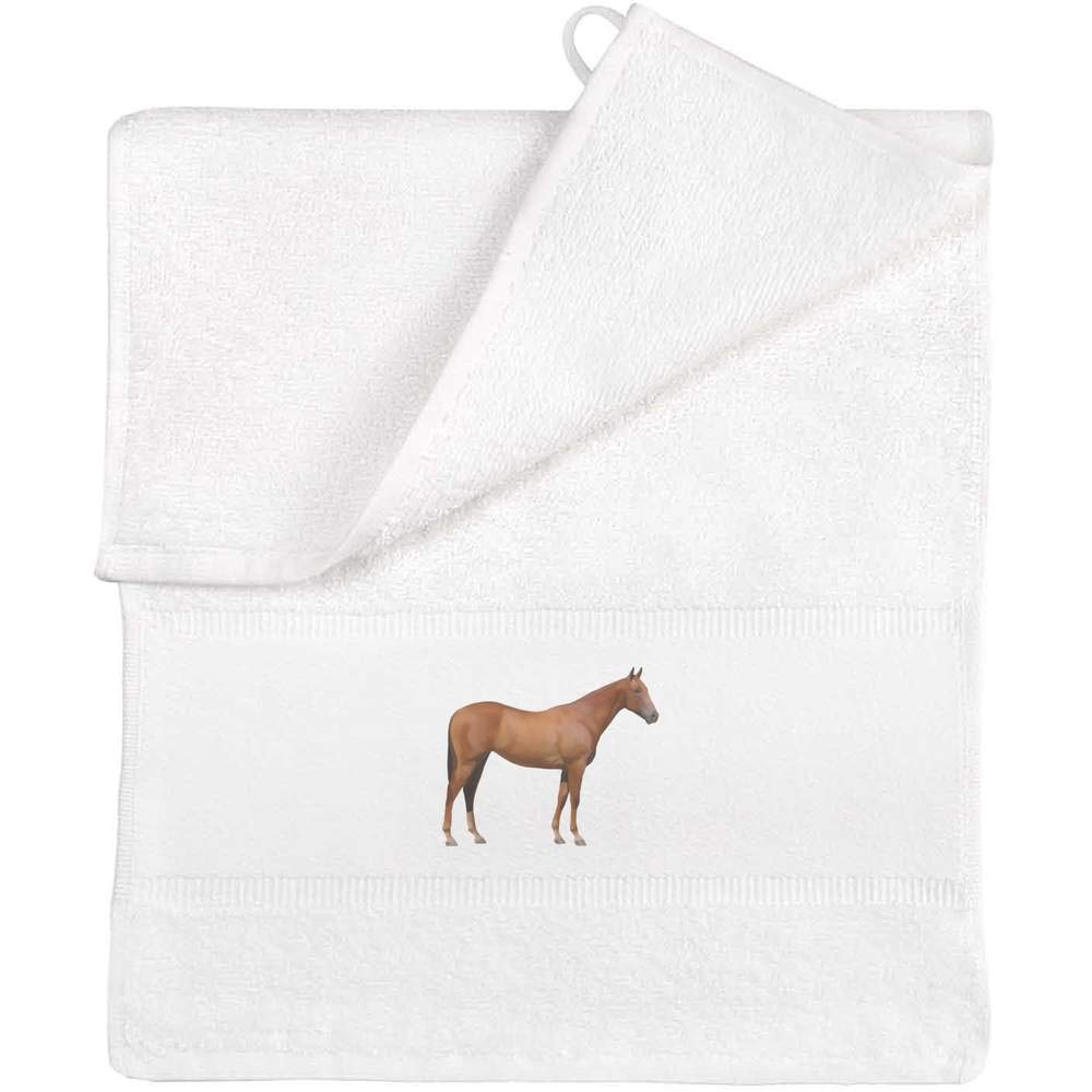 Azeeda 'Horse' Flannel/Guest Towel (TL00003353)