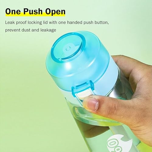 ciciglow Air Water Bottle with Flavor Pod, 650ml Air Water Up Bottle with Straw | Sugar Free | Fruit Fragrance Scented Water Cup, Leakproof Sports Water Bottle (Pink)