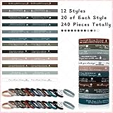 Unittype 240 Pcs Bible Verses Father Day Bracelets Motivational Quote Rubber Wristbands Christian Religious Silicone Bracelet Inspirational Wristbands for Father's Day Men Women Party(Classic Color)