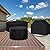 ABCCANOPY Patio Ottoman Cover Waterproof Outdoor Heavy Duty UV Resistant Dust Proof Protective Covers Lawn Furniture Covers 26DIAx18 Inches Black