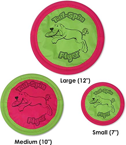 Booda Tail-Spin Flyer 10" Diameter Floppy Dog Frisbee (Pack Of 2) #TOP7