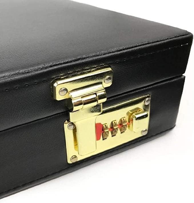 Masonic Regalia MM WM Attaché Mason Apron Hard Case Briefcase with Yellow Compass3