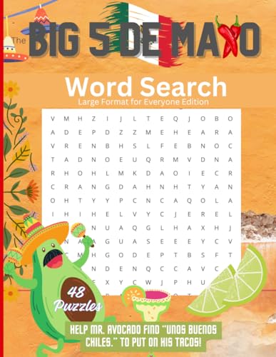 The Big Cinco de Mayo: Word Search Puzzle Large Format for Everyone