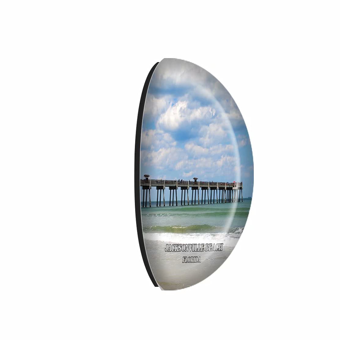Imanes De Cristal Para Nevera Jacksonville Florida Souvenir Divertido Decoración