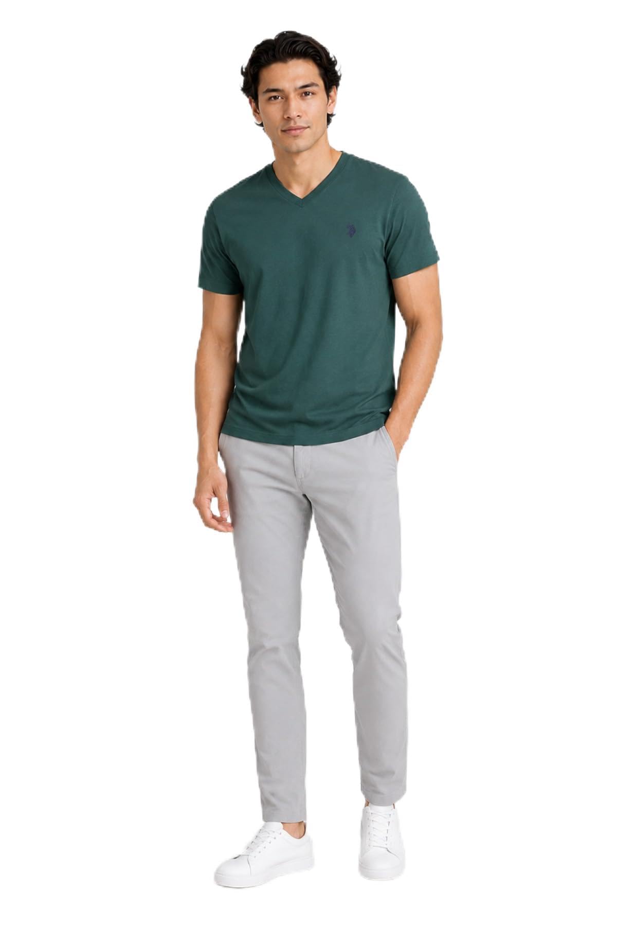 U.S. Polo Assn. Men's Solid V‑Neck T-Shirt
