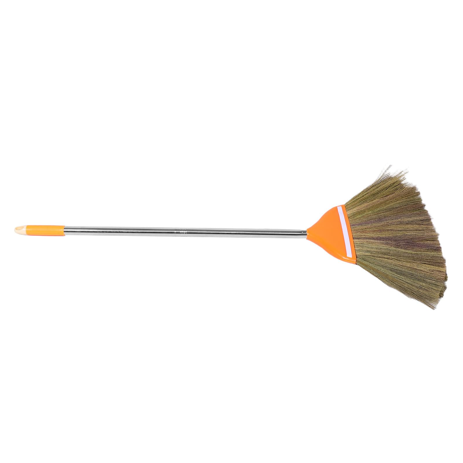 Luxshiny Scopa Tradizionale in Miscanthus Fatta a Mano, Scopa Naturale Lunga 106 Cm con Manico Ergonomico per Uso Domestico in Cucina e Soggiorno