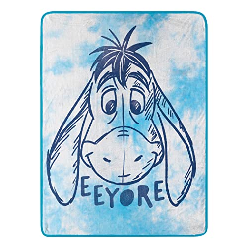 Image of Northwest Winnie The Pooh Micro Raschel Throw Blanket, 46" x 60", Tie Dye Eeyore