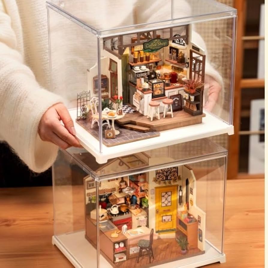 ドール&ドールケース Amazon.co.jp: Robotime ミニチュアハウス ドールハウス用アクリル