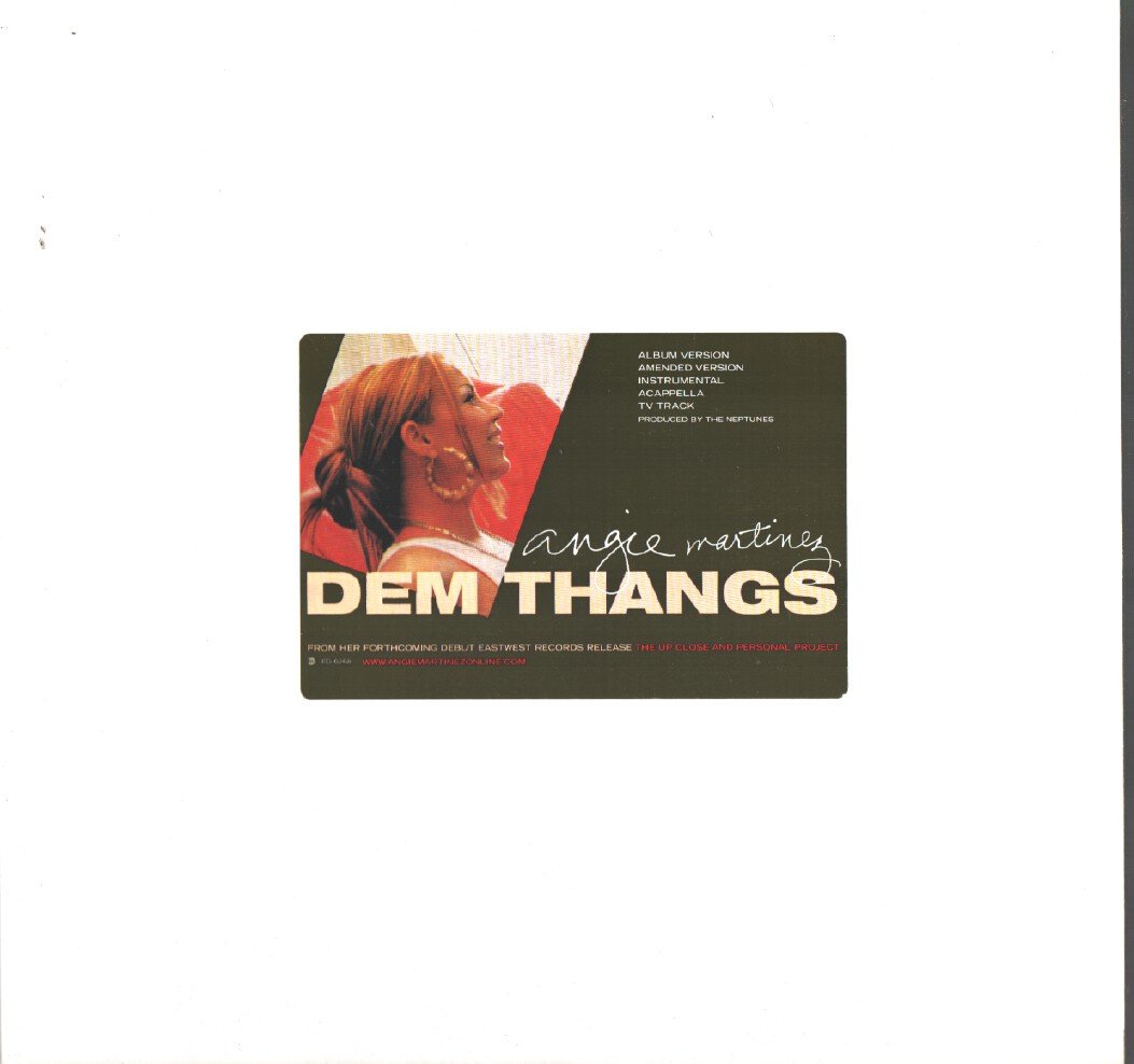 Angie Martinez: Dem Thangs 12" NM USA Elektra ED 6258