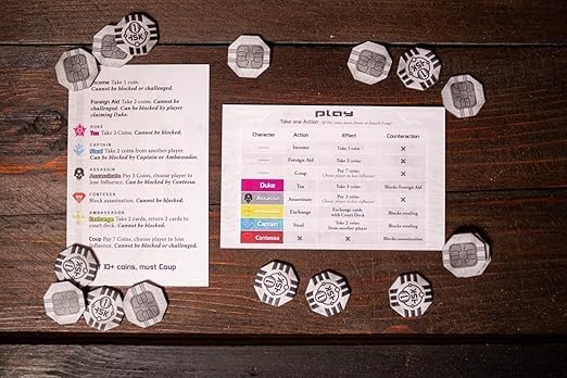 Image of Cooup Bluffing Strategy Card Game for 2-6 Players | Hidden Role Party Game, Ages 10+ | Fast 15-Min Rounds for Family Game Night & Birthday Gifts