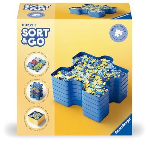 Ravensburger Puzzle Sort & Go - 6 stapelbare Puzzle-Sortierschalen zum...