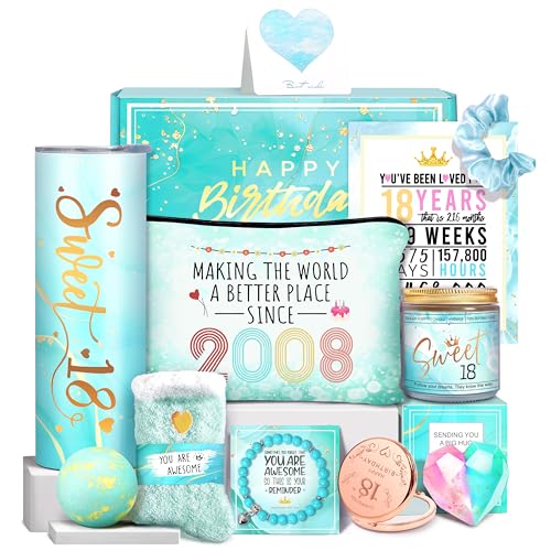 18th Birthday Gifts for Girls, Gifts for 18 Year Old Girl, 18th Birthday Gift Ideas,...