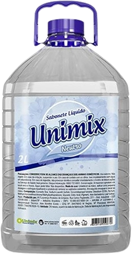 Sabonete Líquido Unimix Neutro 2L – Limpeza eficiente e delicada para o dia a dia