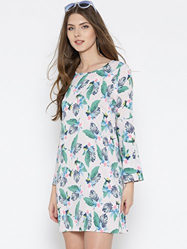 Image of Sera Women's Printed Fluted Sleeve Dress for Women