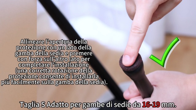 Gommini Per Sedie MAYZOLOP - Feltrini Antigraffio Con Base In Feltro | Silenziosi E Protettivi