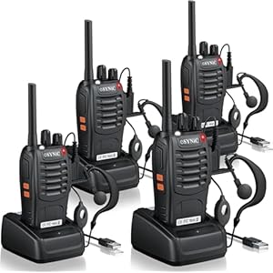 eSynic 4PCS Walkie Talkies de Larga...