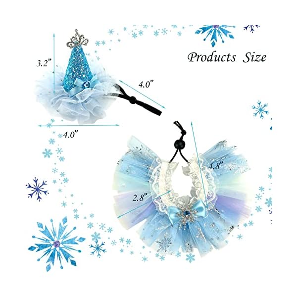 Shurung small animal birthday princess costume for rabbit guinea pig- guinea pig crown hat tutu skirt bunny princess hat bunny bandana halloween small pet outfit for guinea pig bunny hedgehog - image 3