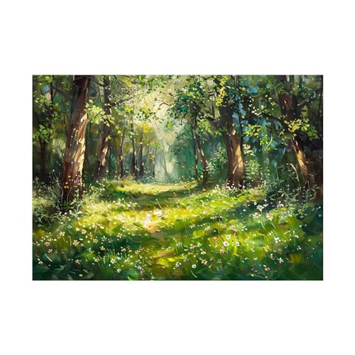 Impression de qualité pour décoration murale forêt zen 60x80cm