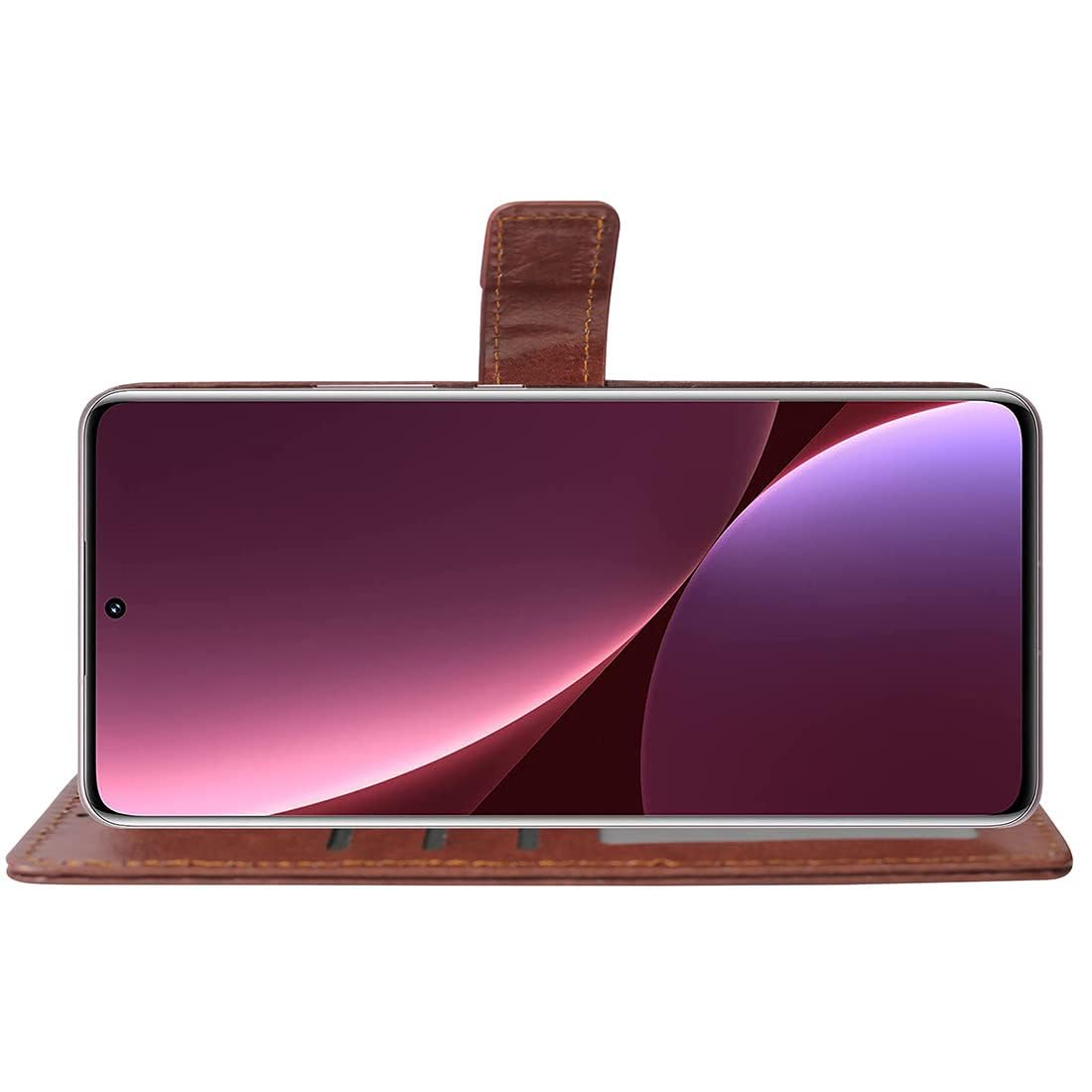 Xiaomi 12 Pro Flip Cover - Leather Wallet Case -4
