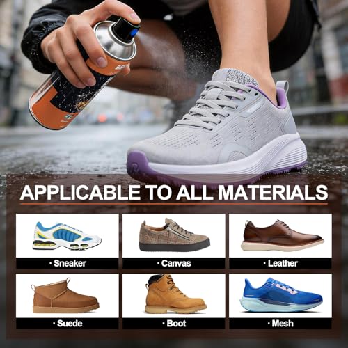 Image of Protect Shoe Protector Spray - Rain & Stain Water Repellent - Waterproofing Spray for Leather Suede Hats 6.76 OZ