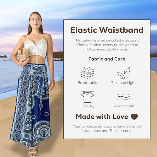 Image of Joob Joob Long Boho Skirts for Women - Bohemian Hippie Maxi Summer Skirt