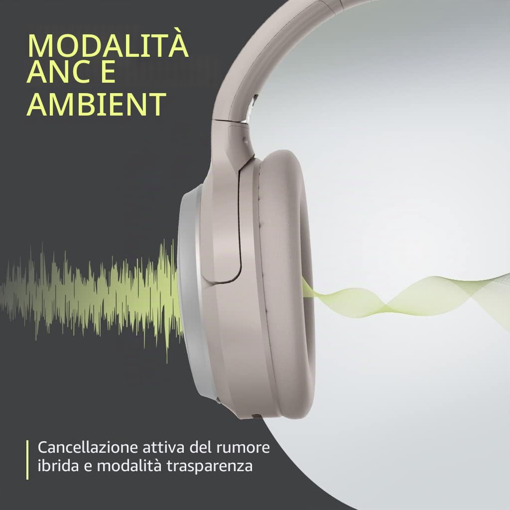 Avantree Eon - Cuffie Bluetooth con Microfono Cancellazione del Rumore & Base di Ricarica per Musica e Chiamate su PC, Telefono, Cuffie con Microfono Cablate e Wireless con ANC, Batteria Sostituibile