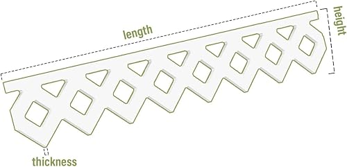 Miniatura 2 de Ekena Millwork RUNP06X0625X48CPS Capistrano - Moldura de PVC de grado arquitectónico, 6 pulgadas de alto, color blanco