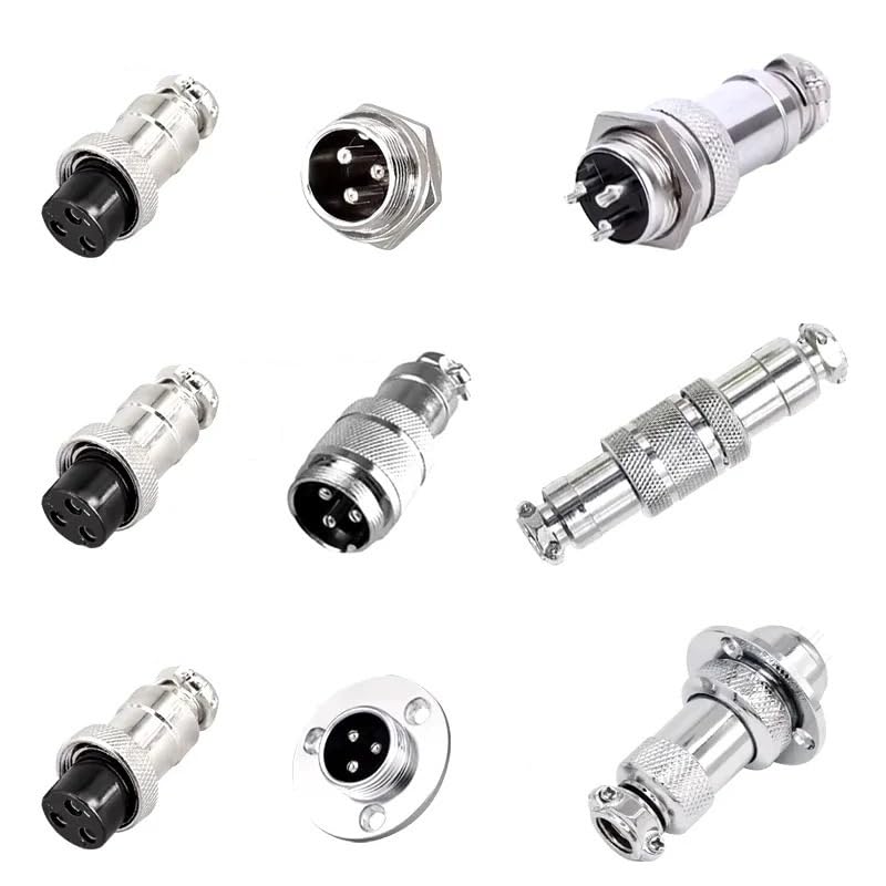 Conector de aviación GX12 GX16 GX20 5 piezas 2-15 pines miniatura 4