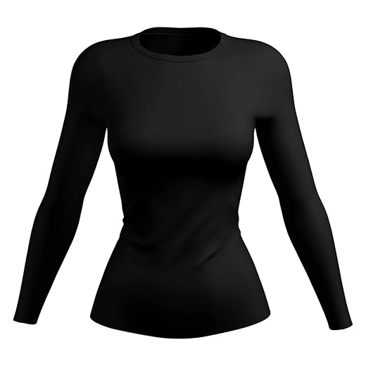 Camisa Blusa Térmica Feminina Manga Longa Camiseta Segunda Pele Proteção Solar Fator UV 50+ F7NEWSTYLE