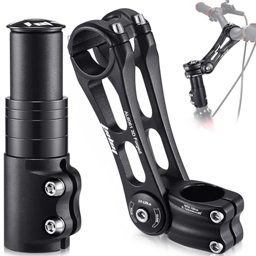 TOBWOLF Bike Stem Riser & Adjustable MTB Bicycle Stem, Universal 31.8mm Bike Stem, &plusmn;90 Degree...