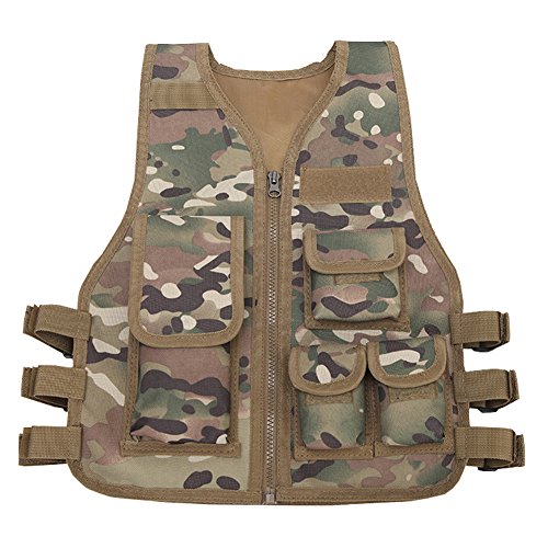 Gskids Tactical Vest Children Adjustable Outdoor Clothing CP Small