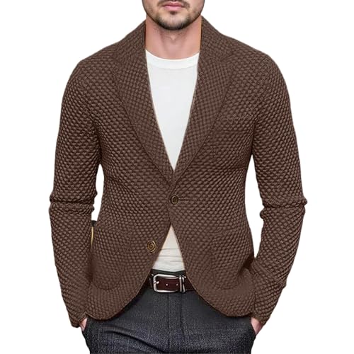 Blazer de punto masculino para el tiempo libre y paseos de primavera