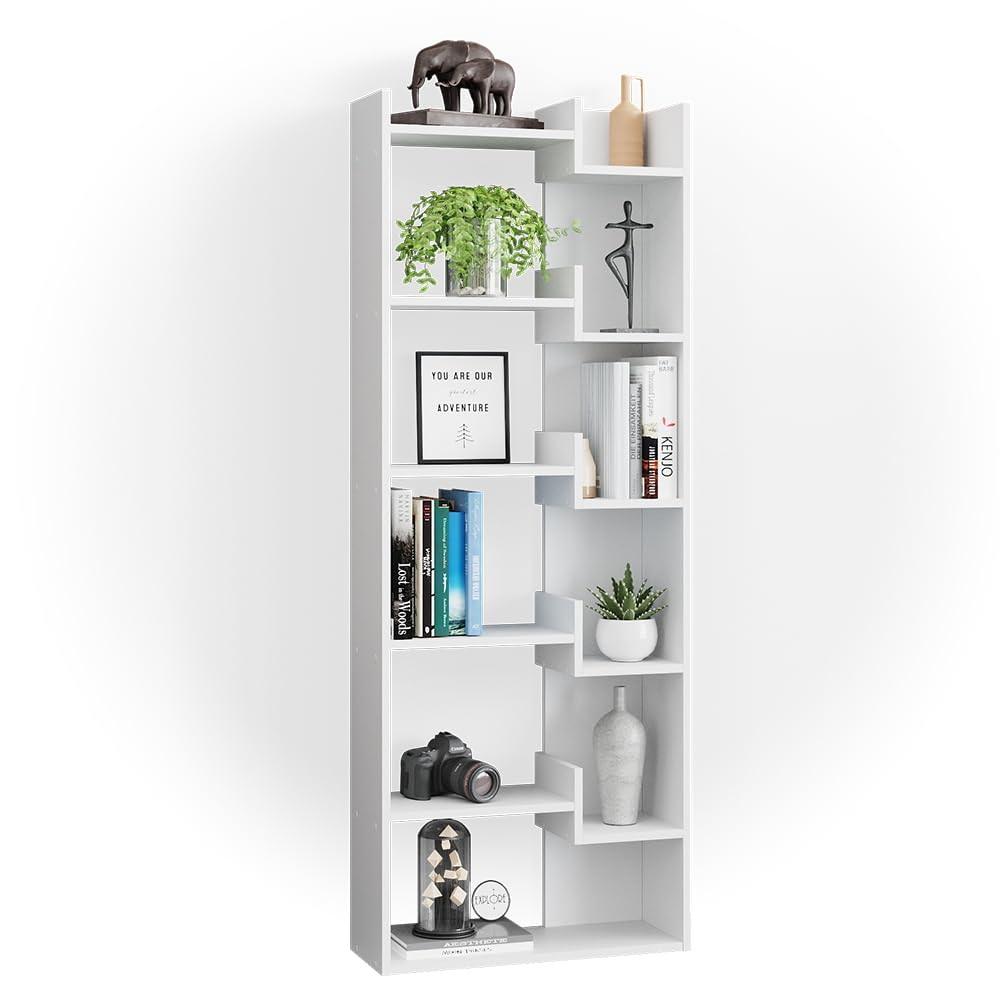 Vicco Raumteiler Fico, Weiß, 61 x 160.2 cm, zur Raumtrennung und Aufbewahrung mit offenem Regalaufbau