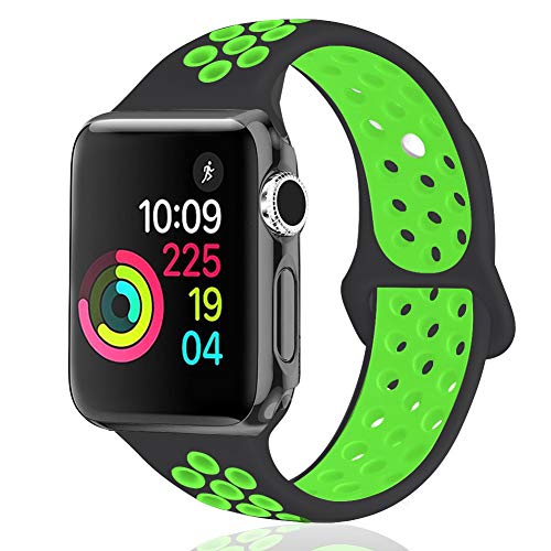 Compatible Apple Watch 38MM/40MM/41MM スポーツバンド Runostrich 交換バンド 対応 アップルウォッチ New Apple iWatch Series 7/6/5/4/3/2/1