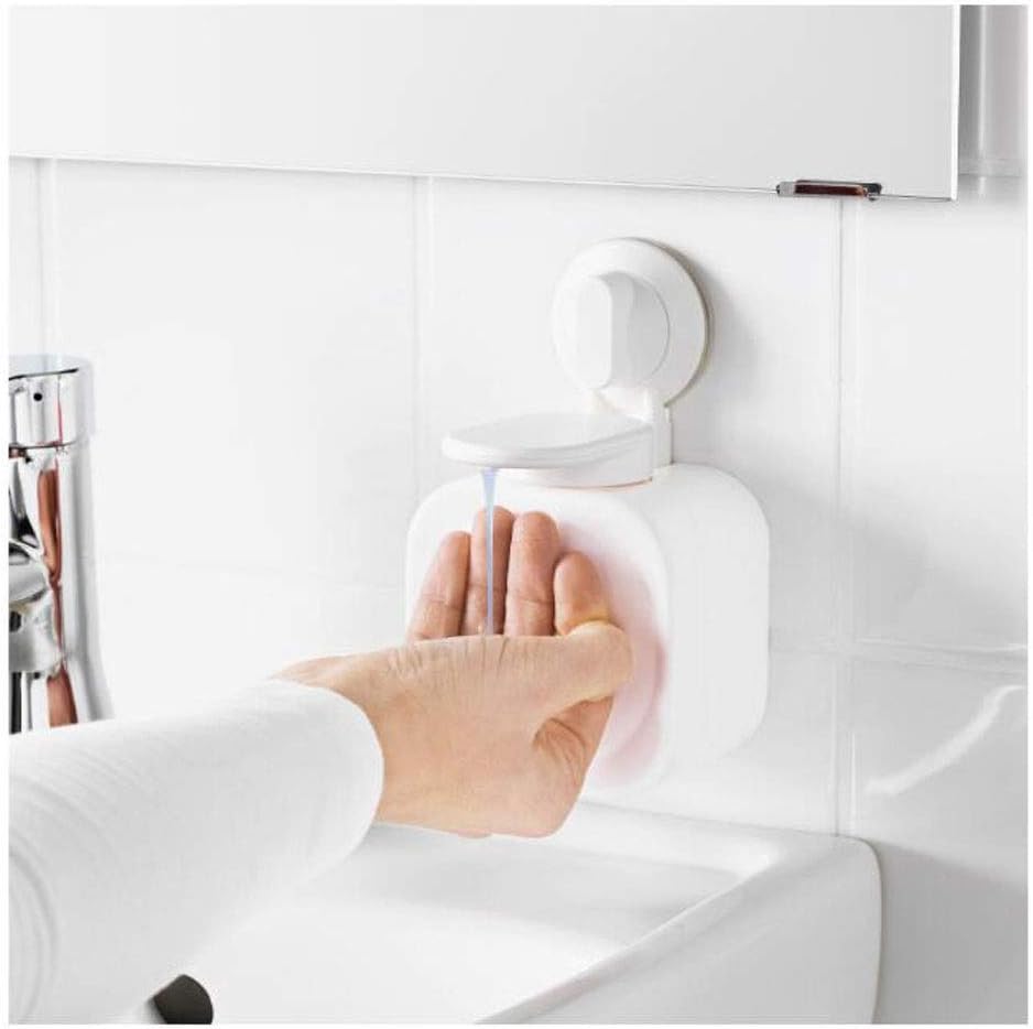 Soap Dispenser, Wall-Mounted Soap Dispenser for Bathroom & Kitchen, Dishwashing Liquid Press Type, Suction Cup, Lotion Bottle, Lotion Dispenser