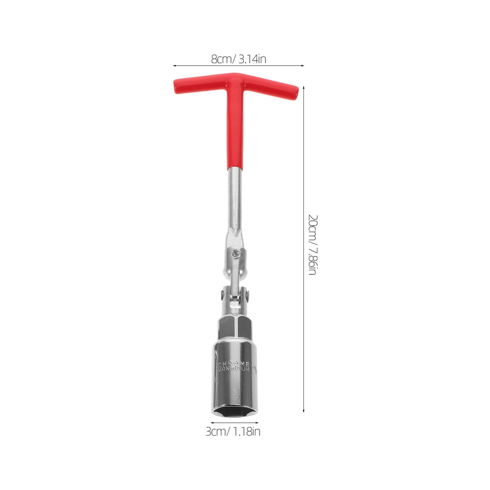 Llave de Bujías Mango en T, Dados de 16 Mm y 21 Mm de Acero Resistente, Herramienta para Bujías de Cortacésped y Motocicletas, Kit Compacto para Mantenimiento Automotor Profesional