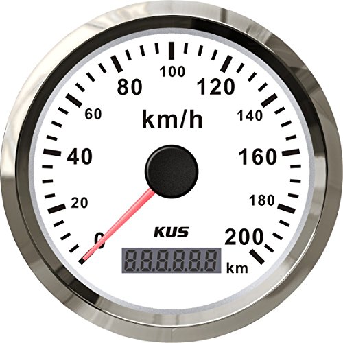 KUS Compteur De Vitesse GPS Compteur De Vitesse Etanche 0-200KM/H Pour Voiture Moto Camions 85mm...