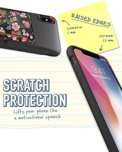 Image of Smartish iPhone Xs Max Wallet Case - Wallet Slayer Vol. 2 [Slim Protective Kickstand] Credit Card Holder for Apple iPhone 10S Max (Silk) - Flavor of The Month