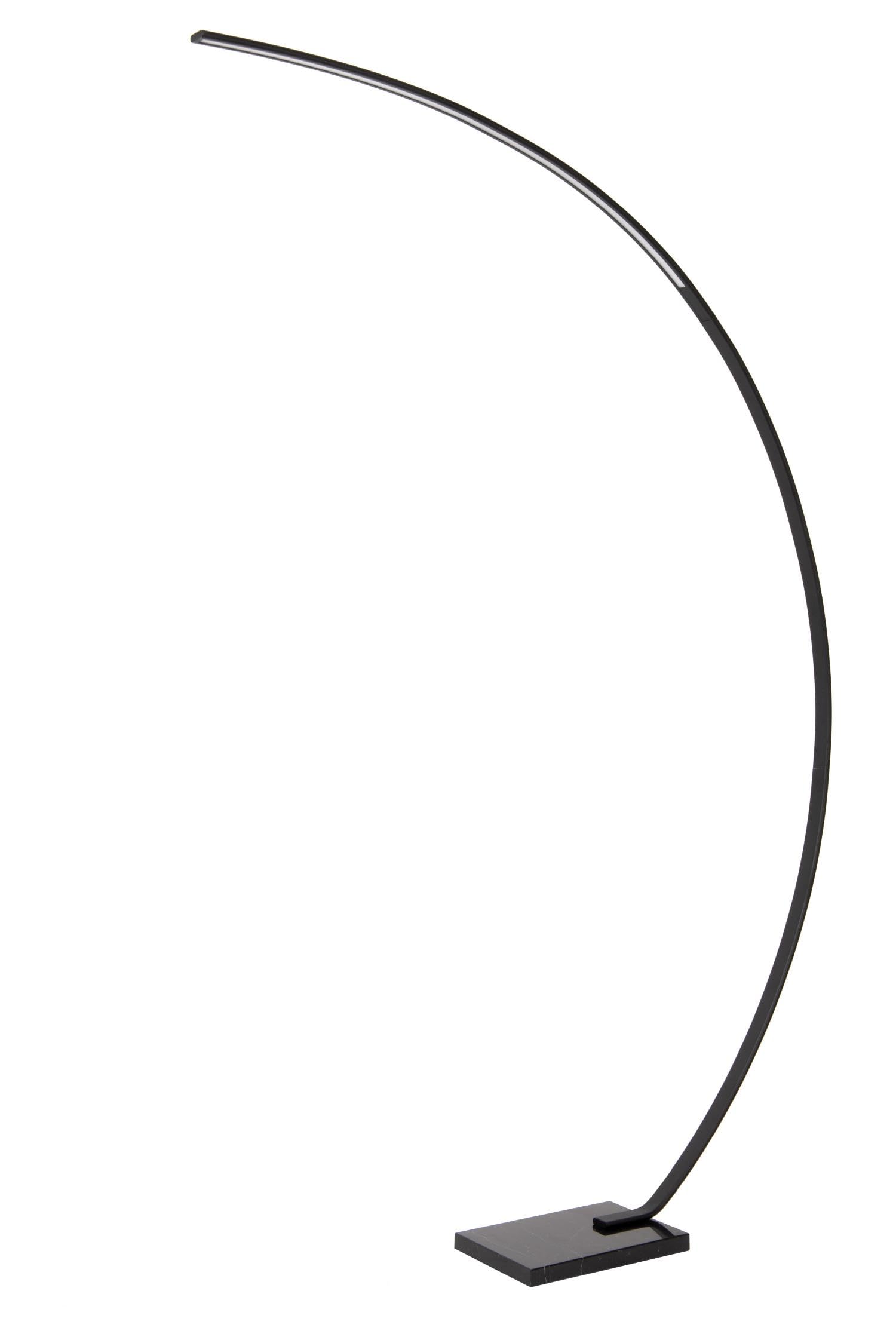 LUCIDE CURVE - Lampadaire arceau - LED Dim. - 1x15W 2700K - Noir