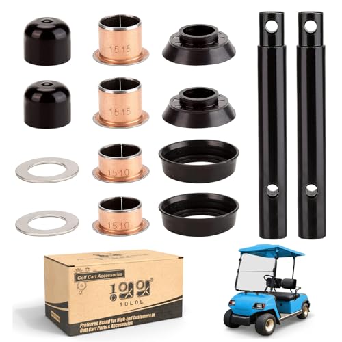 10L0L Golf Cart Yamaha Steering Knuckle Kingpin and Bushing Kit for Yamaha G2/G8/G9/G14/G16/G19/G20 ,OEM:J55-F3516-00 90384-15826 90201-156J2 J38-23527-00