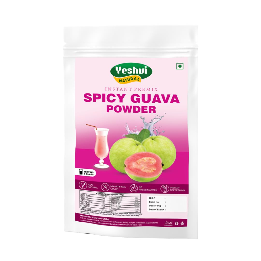 Yeshvi NATURAL Spicy Guava Powder, Instant Drink Mix Guava Powder for Juice, Cake, Jamphal for Fruit Powder make juice, 100gm (B0CDC69ZRQ) Amazon Price History, Amazon Price Tracker