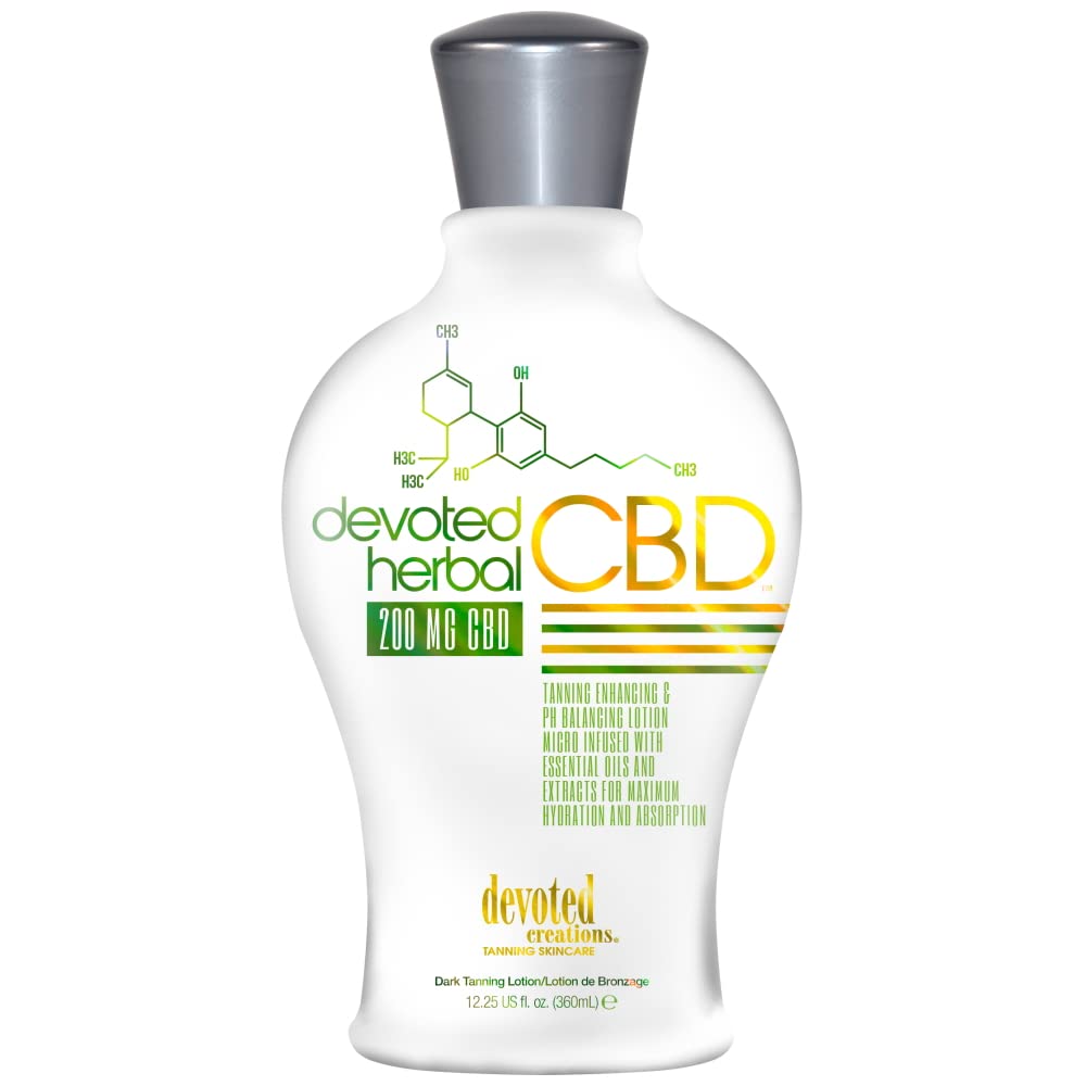Devoted Creations Herbal CBD Tan Enhancing & PH Balancing Lotion (362ml)