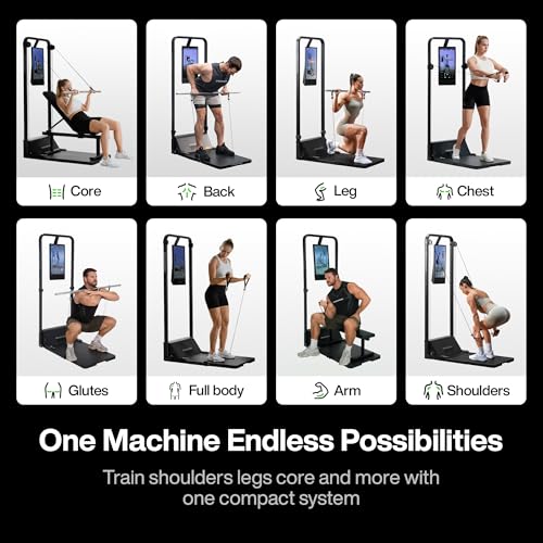 Image of Speediance Smart Home Gym, Multi-Functional Gym Machine for Full Body Strength Training, All-in-one Gym Equipment, Digital Weight System, Workout Station, Squat Rack, Gym Monster 2