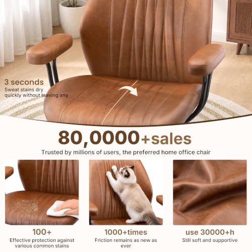 Stella Mia Leather Office Chair
