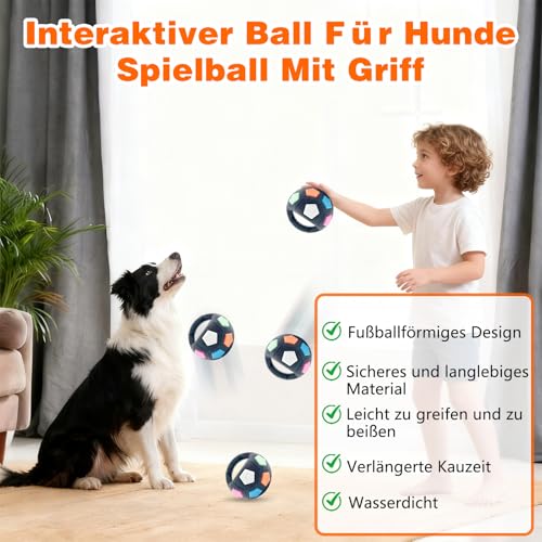 BSOON The Mellow Dog Calming Ball, Anti Stress Ball Hund, Hundeball mit Handle, Antistressball Hund, Interaktives Hundespielzeug Balls, für kleine, mittelgroße und große Hunde (Weiß)