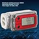Durchflussmesser, Mini Digital Turbinen-Durchflussmesser Dieselkraftstoff-Durchflussmesser 15-120L 1NPT,hohe Genauigkeit, Messgenauigkeit ± 1% für Diesel, Benzin usw (Rotes LLW-25)