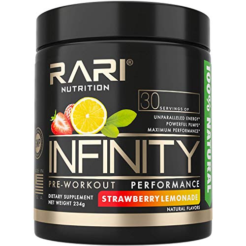 RARI Nutrition - Infinity Pre Workout Powder - Natural Preworkout Supplement for Men and Women - Keto and Vegan Friendly - No Creatine - 30 Servings