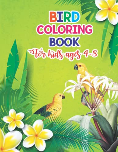 Bird Coloring Book For kids Ages 4-8: Smithsonian Birds Coloring Book prefect gift for kids Boys and girls
